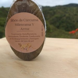 Jabón de Cúrcuma, Milenrama y Arroz*