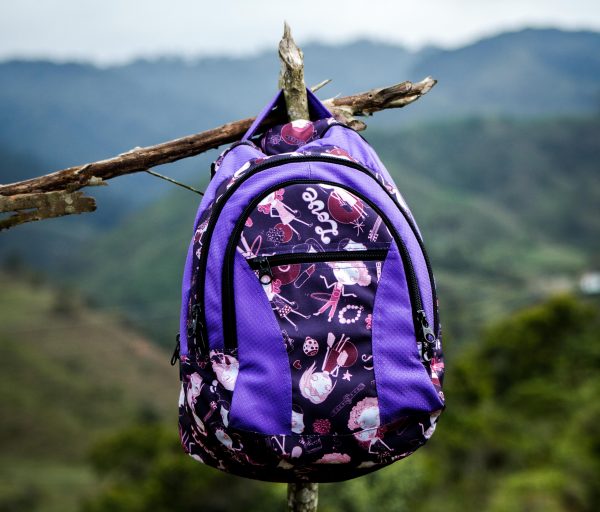 Bolso estampado morado (20 Ltrs 4 bolsillos) - Ref. 2015u39*