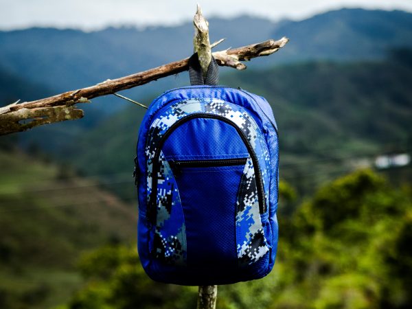 Bolso pixelado azul (25 Ltrs 3 bolsillos) - Ref. 2001u38*